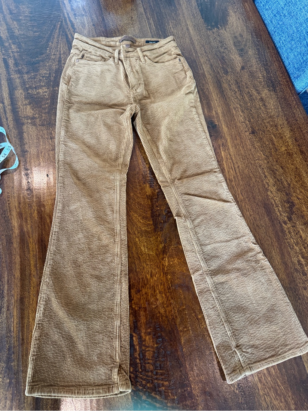 Judy Blue Corduroy Flare Jeans - Burnt Orange/Brownish